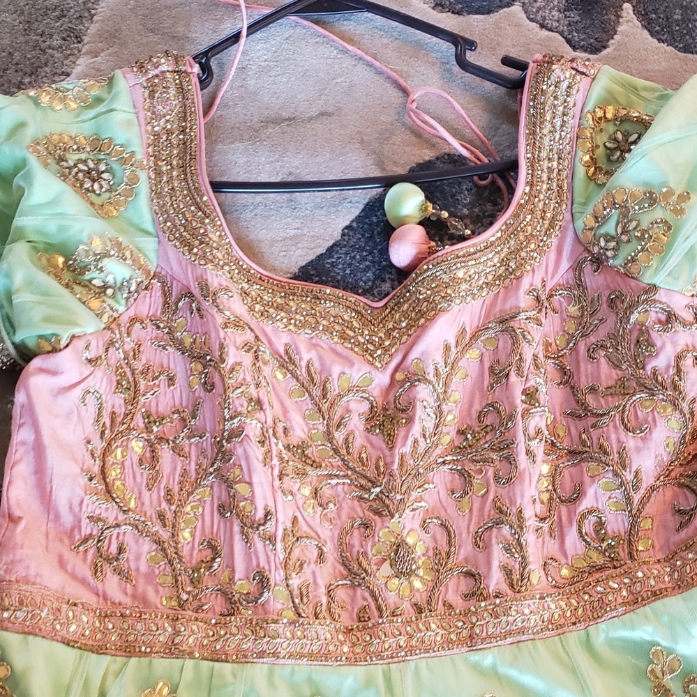 Pakistani Indian Bridal/wedding party dress size Large - Picture 4 of 10